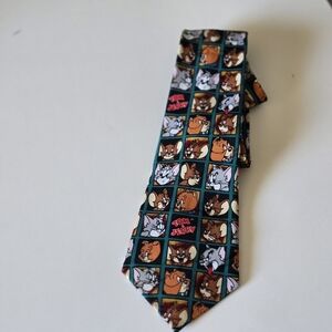 Vintage Tom & Jerry Men's Tie color Multicolor
